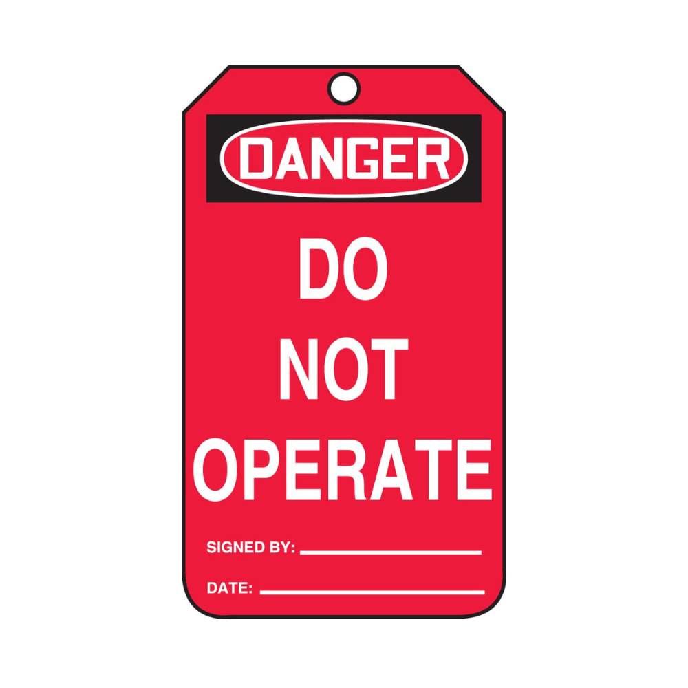 Accuform Danger Do Not Operate Plastic Safety Tag from Columbia Safety